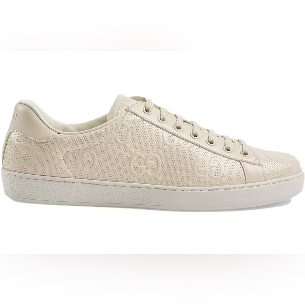 GUCCI EMBOSSED LEATHER SNEAKER